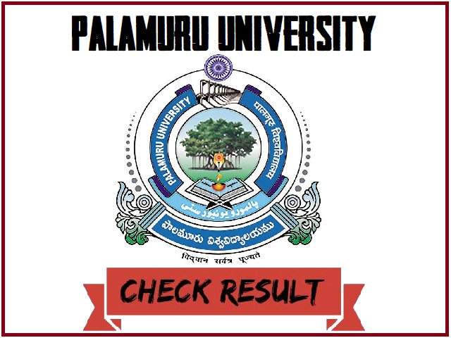 Palamuru University Degree Results 2024